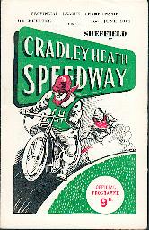 Cradley programme from 1961