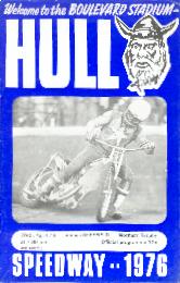 Hull v Sheffield programme from 1976